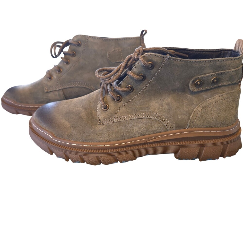 Mens‎ 9.5 Leisure Pump Retro Sport Outdoor Work Safe Cowboy Lace Up Ankle Boots